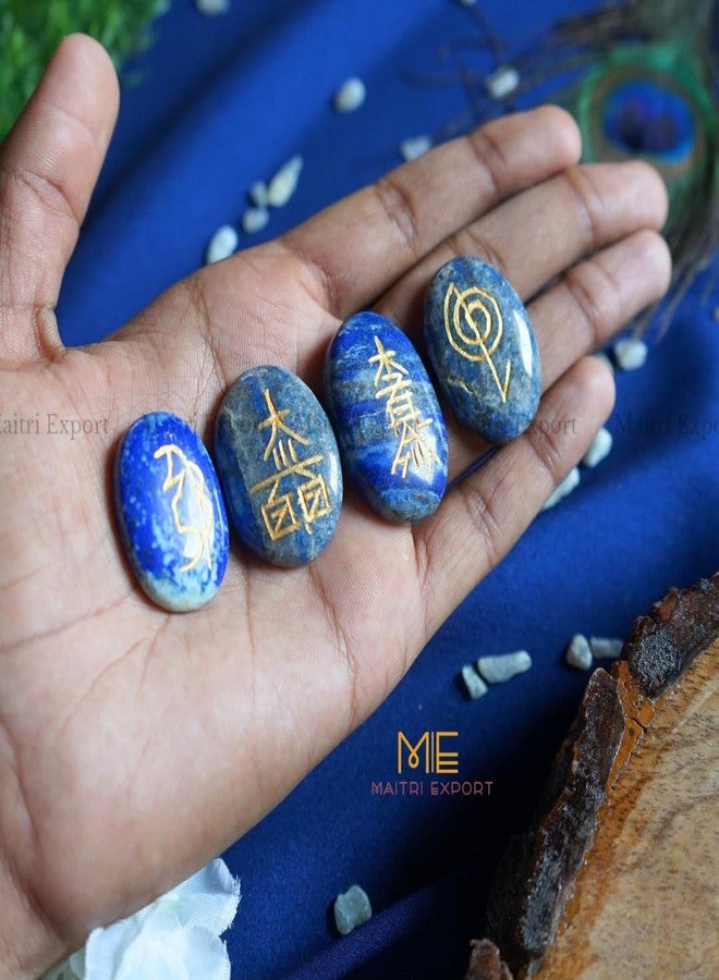Maitri Export Reiki Symbol Crystal Stone Set 4 pc for Reiki Healing and Crystal Healing Stones(Cho ku rei, Sei he ki, Hon sha ze sho nen, Dai ko myo) - Image 2